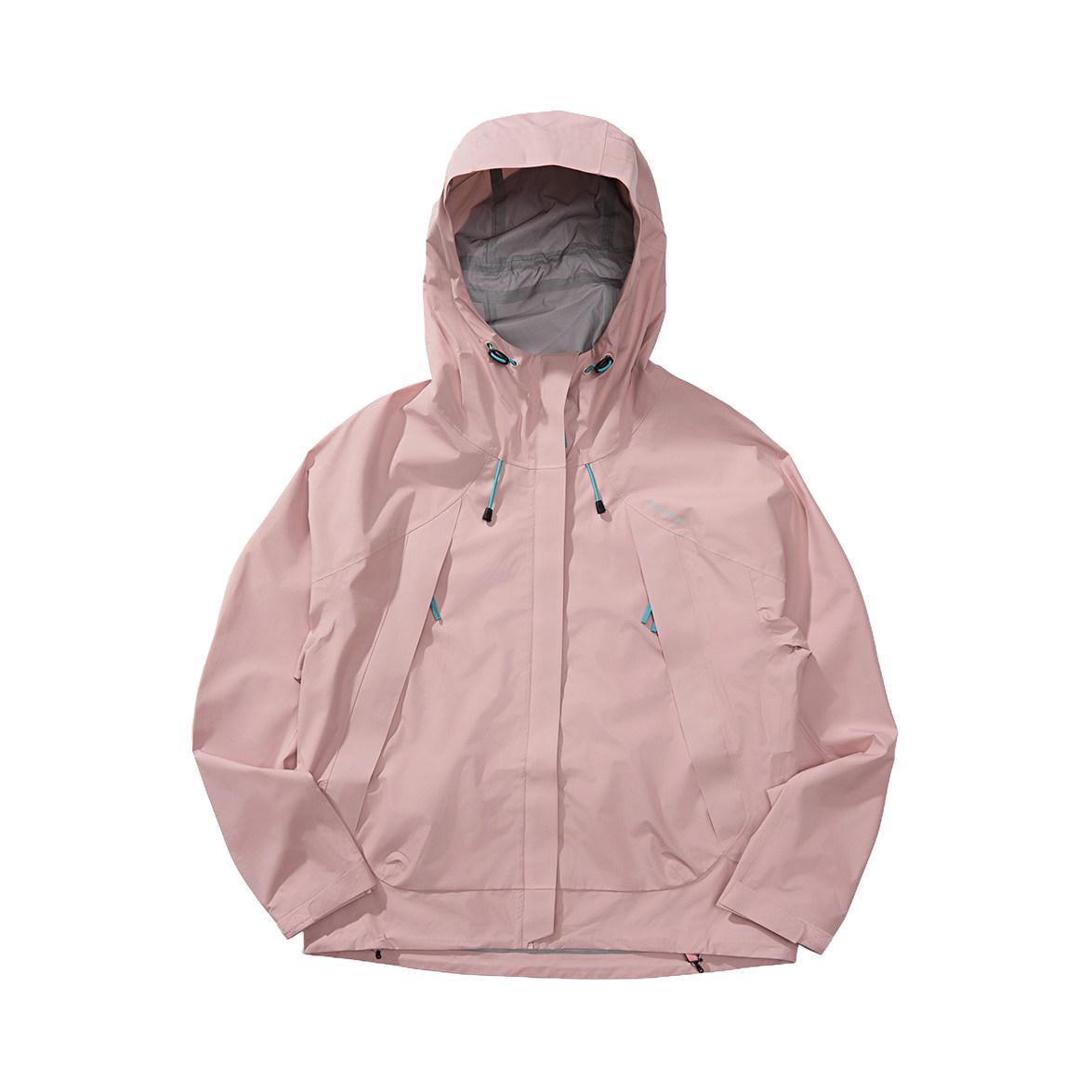 推荐商品：Monterest/瞬时山野 复古拉链连帽长袖冲锋衣 25NOCY006 桃夭粉