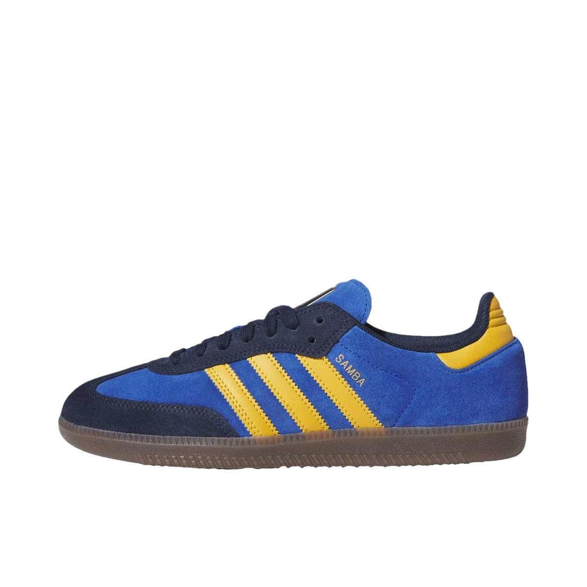 推荐商品：adidas Originals Samba ADV T头鞋 德训鞋 运动休闲鞋 潮流复古轻便防滑耐磨减震绒面柔和革贴合 海军蓝 