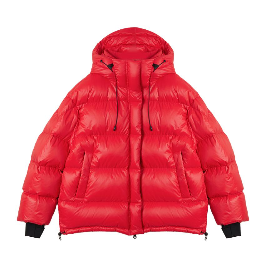 推荐商品：BLACK&COLOR 白鸭绒纯色短款羽绒服 男女同款 BD33778 红 