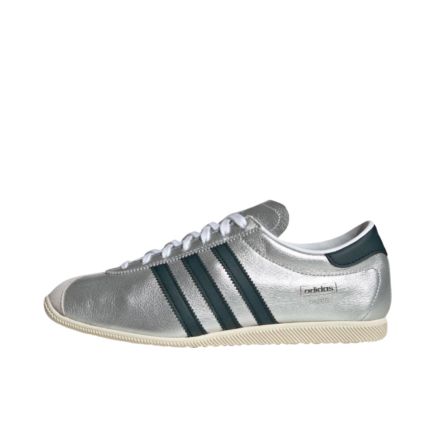 推荐商品：adidas Originals Paris 板鞋 简约舒适百搭贴合德训鞋 银色 