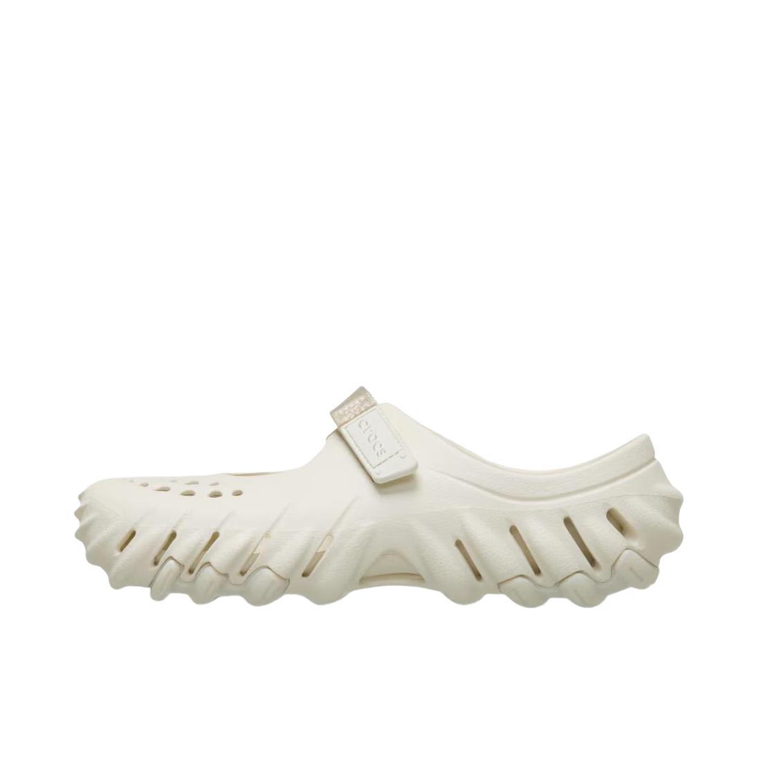 推荐商品：Crocs/卡骆驰 Echo Mary Jane Clog 凉鞋 舒适时尚潮流玛丽珍洞洞鞋沙滩鞋轻便 米白色
