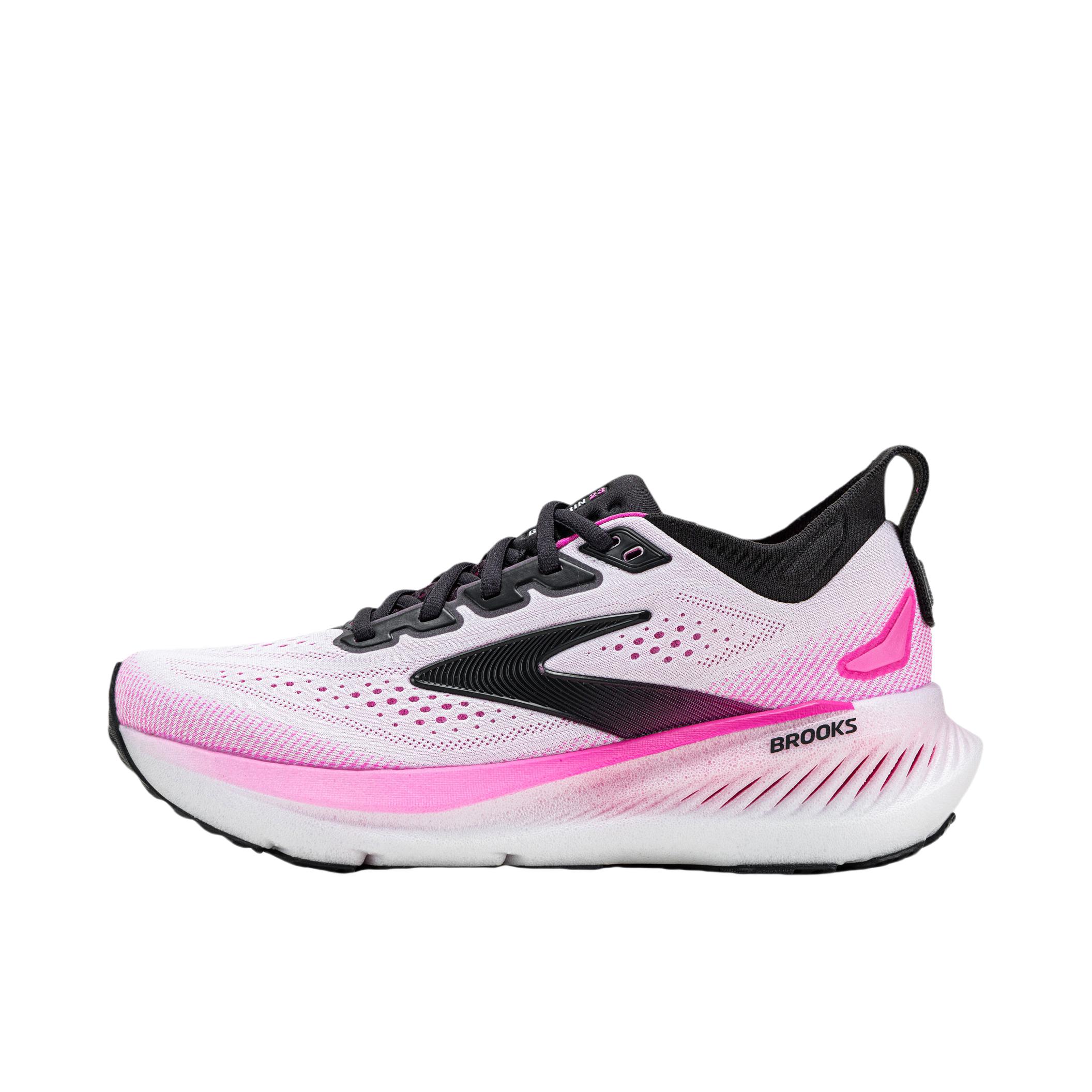 推荐商品：Brooks/布鲁克斯 Glycerin 甘油23 跑鞋 缓震时尚舒适耐磨支撑回弹圆头减震 白色/影蓝色/黑色/玫红色