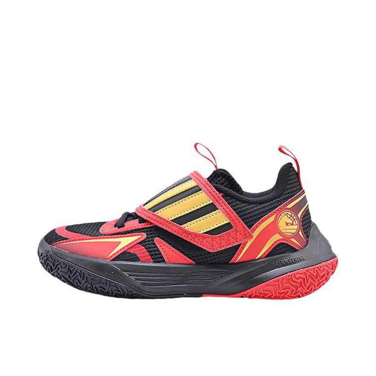推荐商品：adidas XENOBURST K 篮球鞋 运动训练低帮回弹缓震防滑实战 大童/黑色/红色