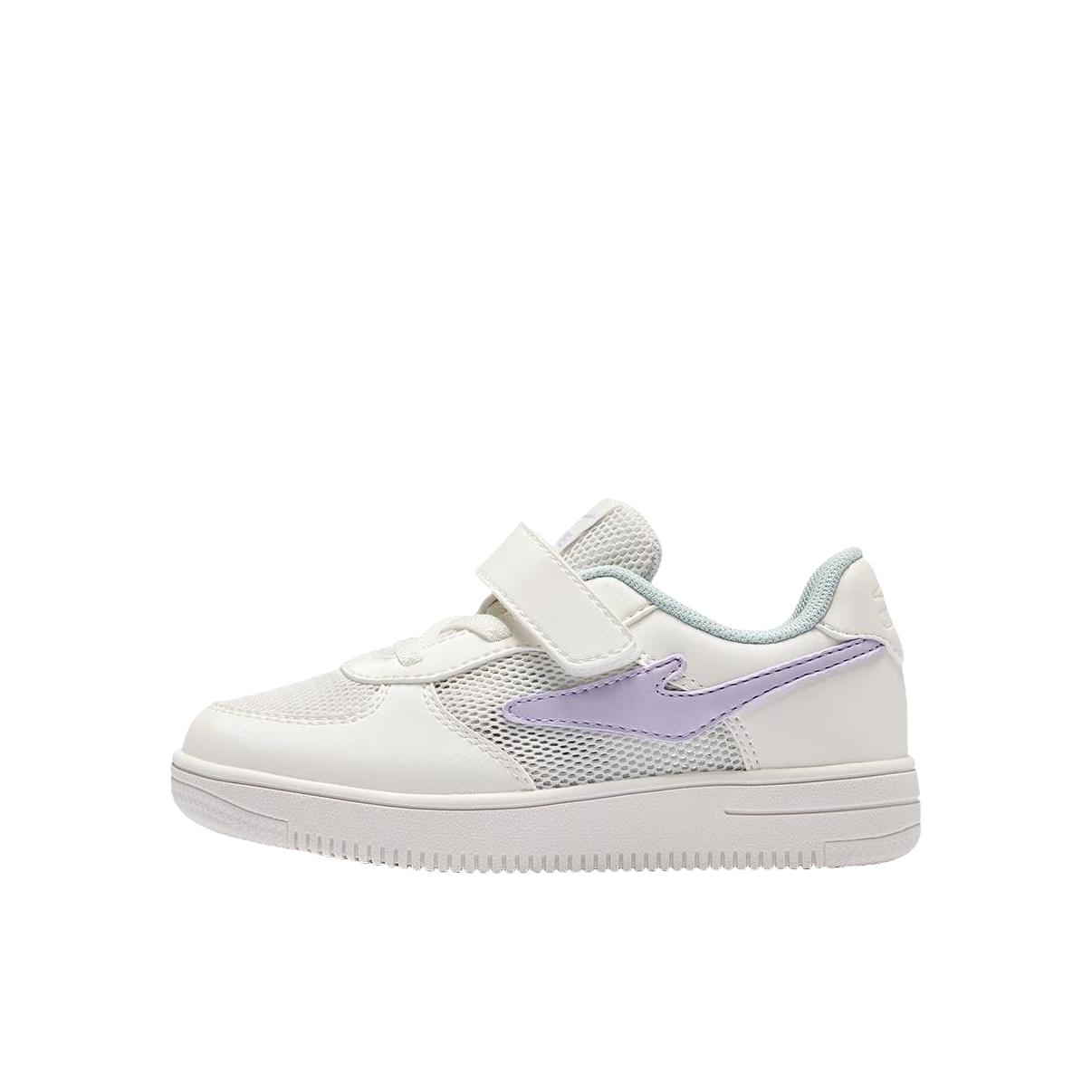 推荐商品：鸿星尔克 舒适防滑 网面透气 时尚百搭 运动 童鞋 75122201140 小童/微晶白/香薰紫