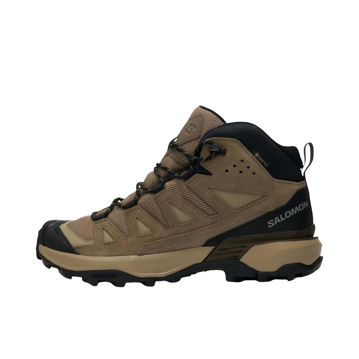 推荐商品：Salomon/萨洛蒙 X Ultra 360 Edge 缓震耐磨 防水 圆头 稳定支撑 登山 户外鞋 徒步鞋 沙漠棕/黑色