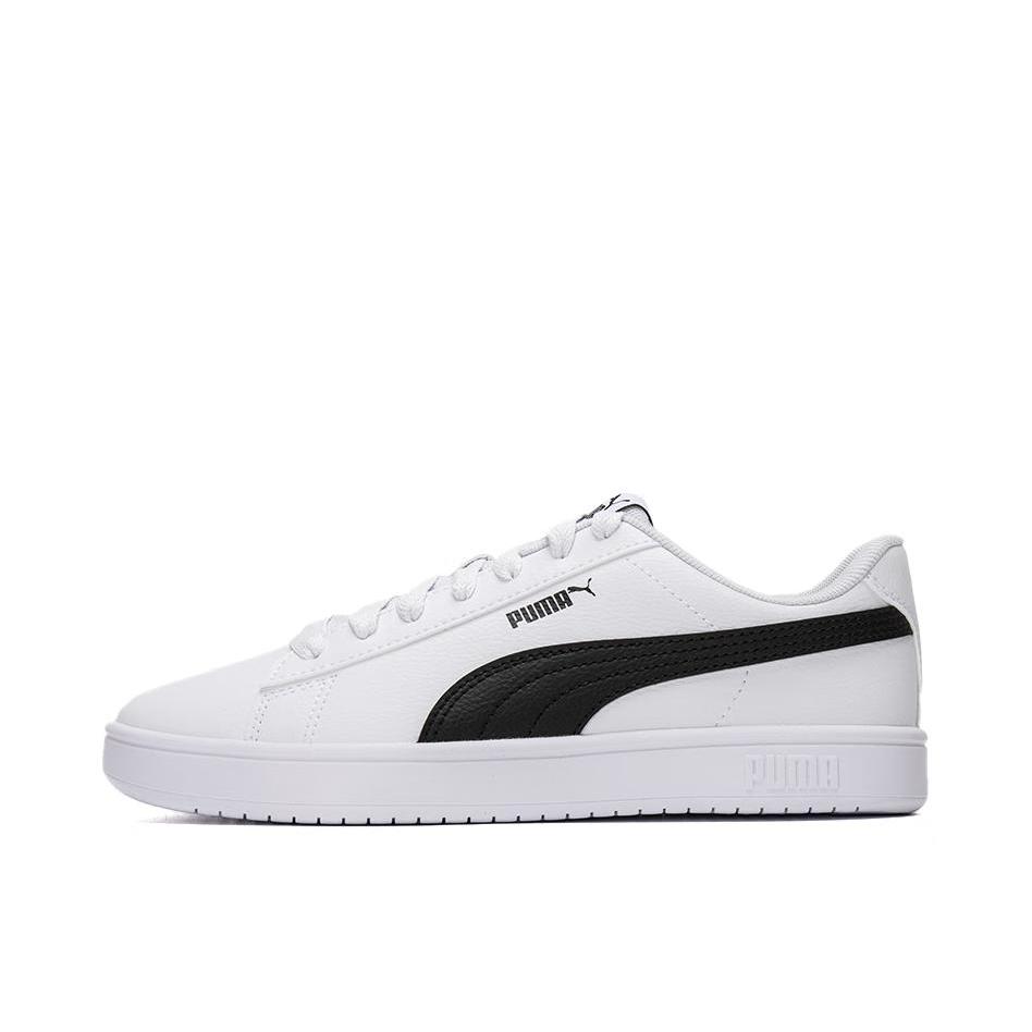 推荐商品：Puma/彪马 Rickie Classic Plus 板鞋 支撑防滑耐磨舒适轻便抗冲击性包裹性低帮百搭 白色/ 黑色