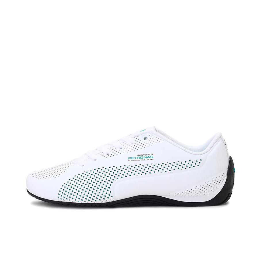 推荐商品：Puma/彪马 Drift Cat 5 防滑耐磨 舒适透气 减震 轻便 低帮 休闲 训练鞋 白色/绿色
