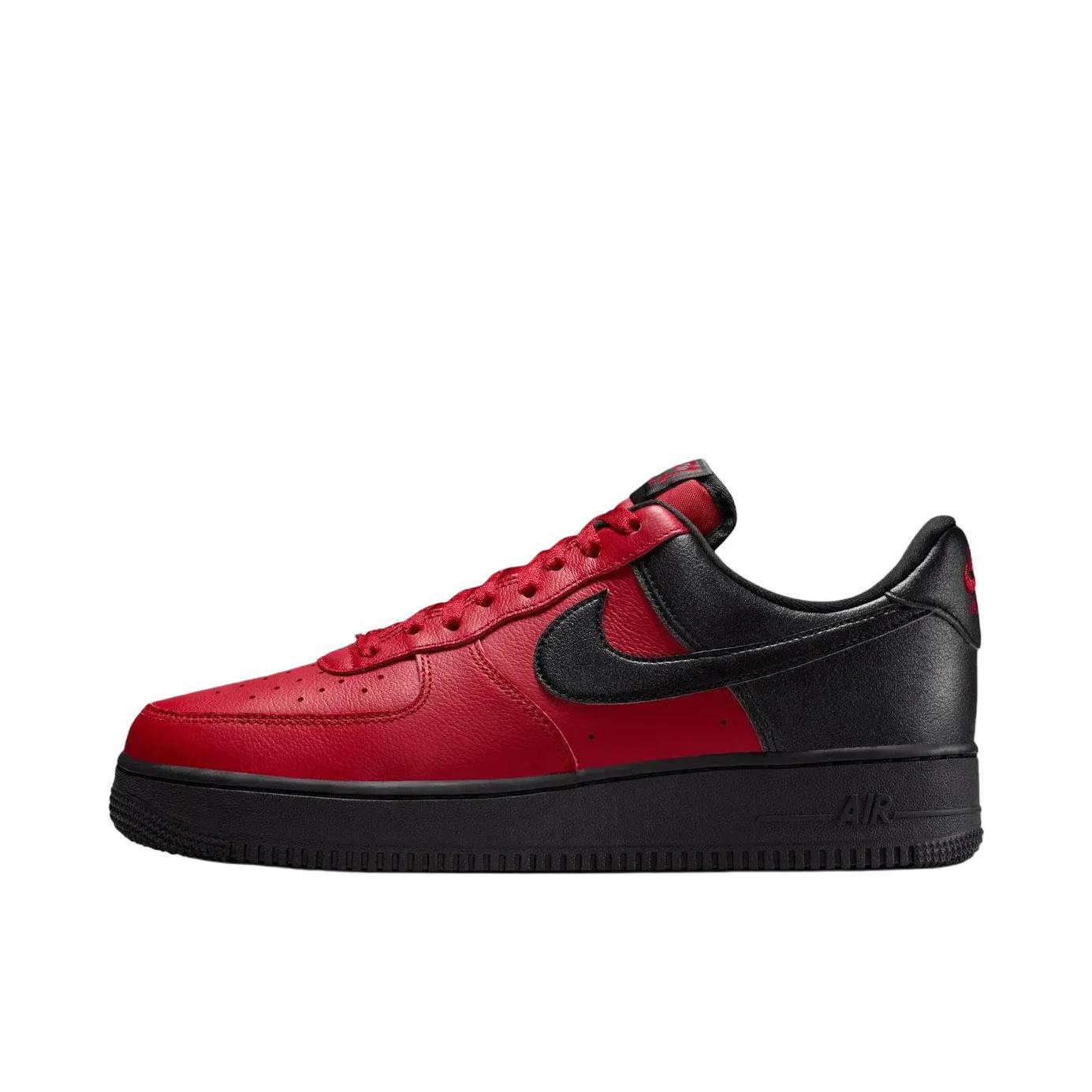推荐商品：Nike Air Force 1 空军一号 板鞋 轻便舒适百搭耐磨防滑复古 红色/深黑色
