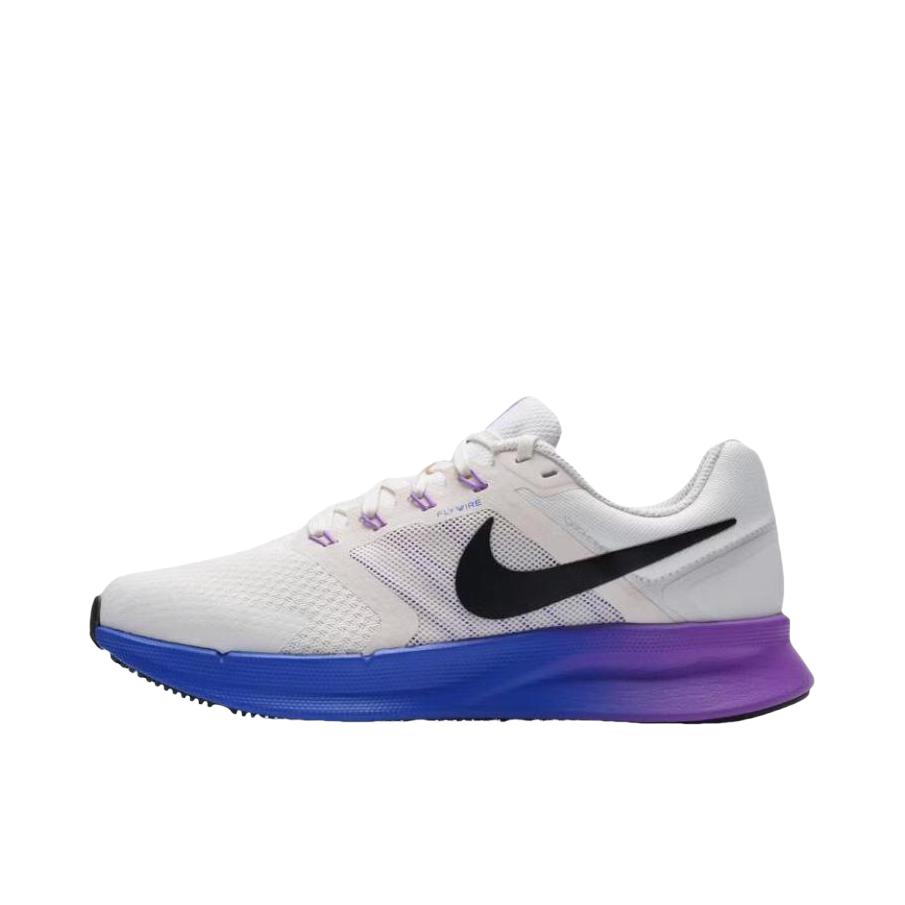 推荐商品：Nike Run Swift 3 跑鞋 减震防滑耐磨舒适网面透气缓震运动支撑贴合圆头耐穿耐用 白色/紫色