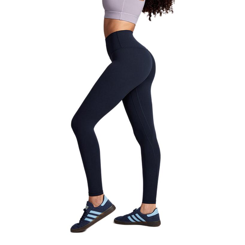 推荐商品：CrzYoga 高腰透气纯色紧身裤 女装 R616A24 黛青