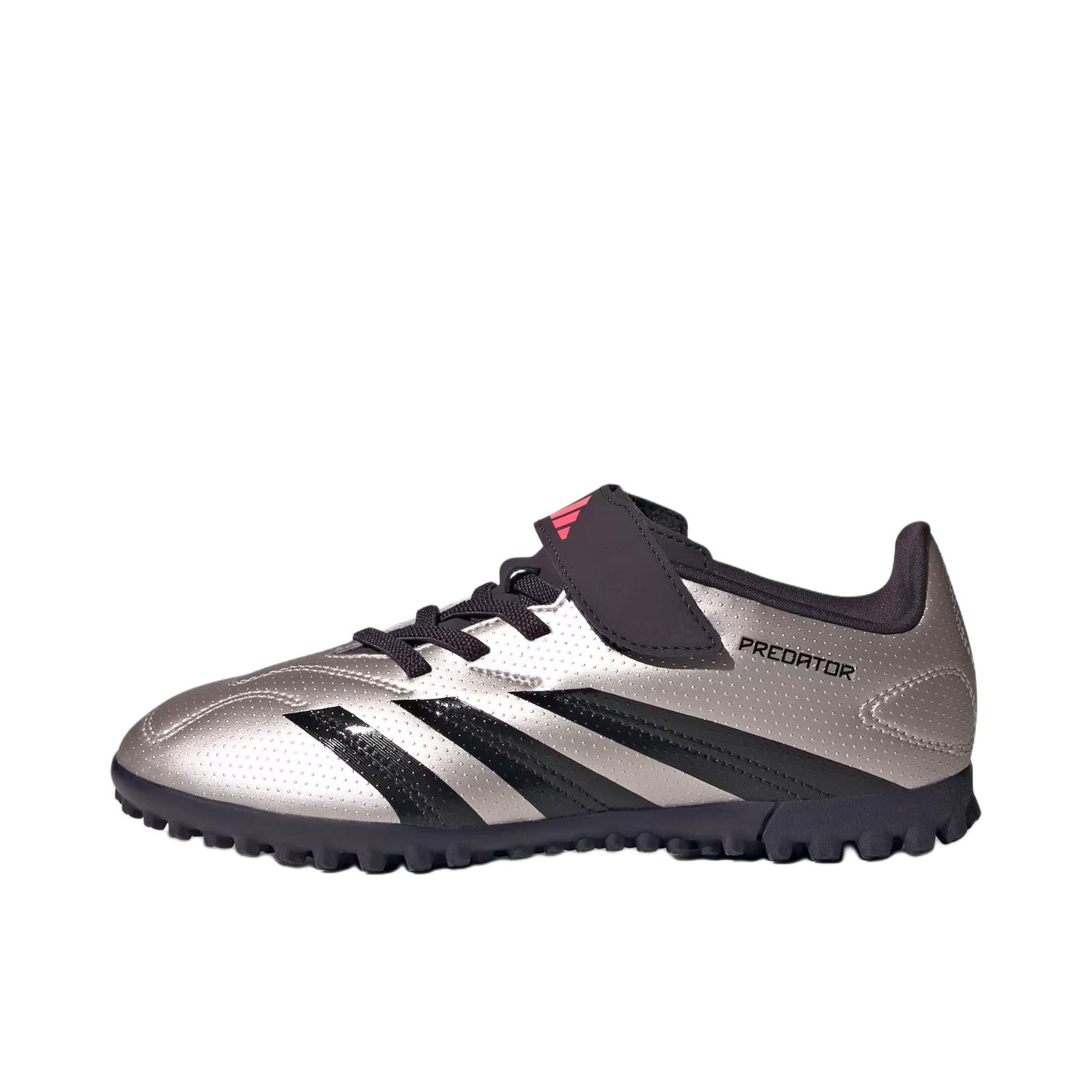 推荐商品：adidas Predator League TF 中端 胶质碎钉 人造草地室外硬地 防滑耐磨 舒适减震 足球鞋 大童/银色/黑色/红色