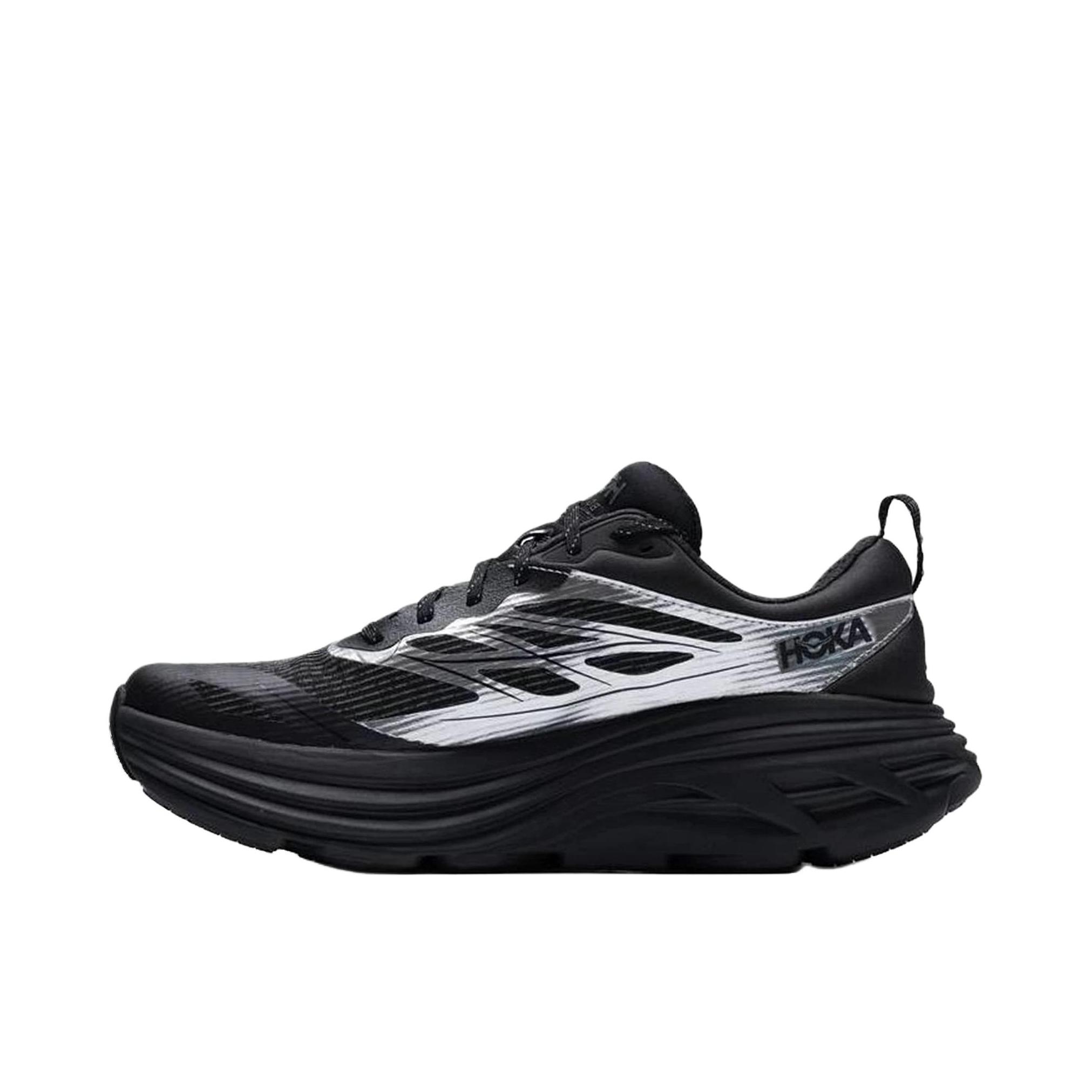 推荐商品：HOKA ONE ONE Bondi 8 邦代8 防滑耐磨 舒适轻便 网面透气 休闲百搭 缓震 跑鞋 黑色/银色