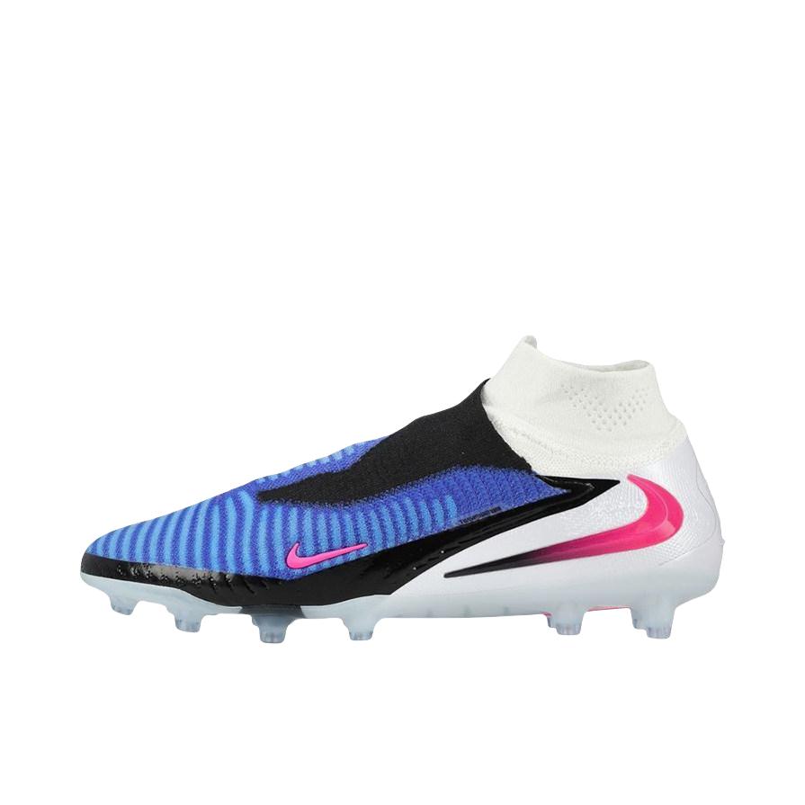 推荐商品：Nike Phantom 6 Elite AG 足球鞋 顶级短钉人造草地 蓝色/白色/粉色