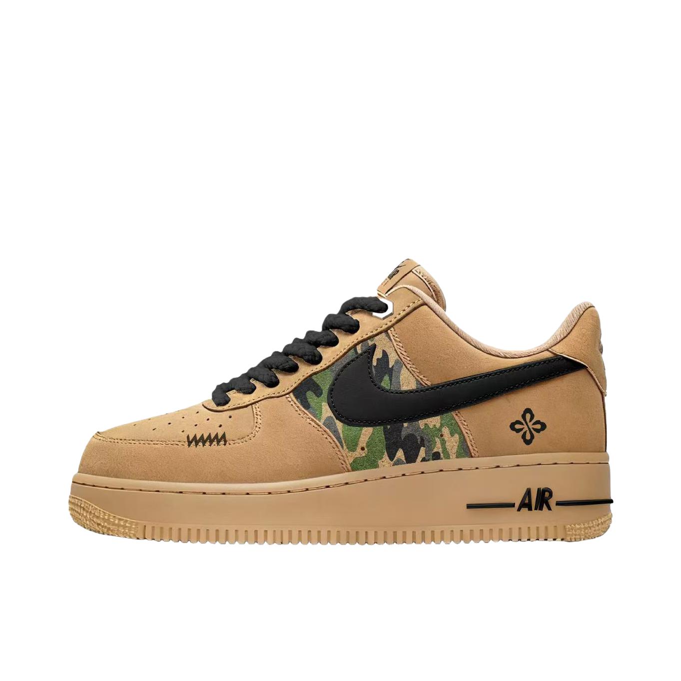 推荐商品：【定制款】 Nike Air Force 1 板鞋 防滑减震耐磨低帮增高 迷彩空军
