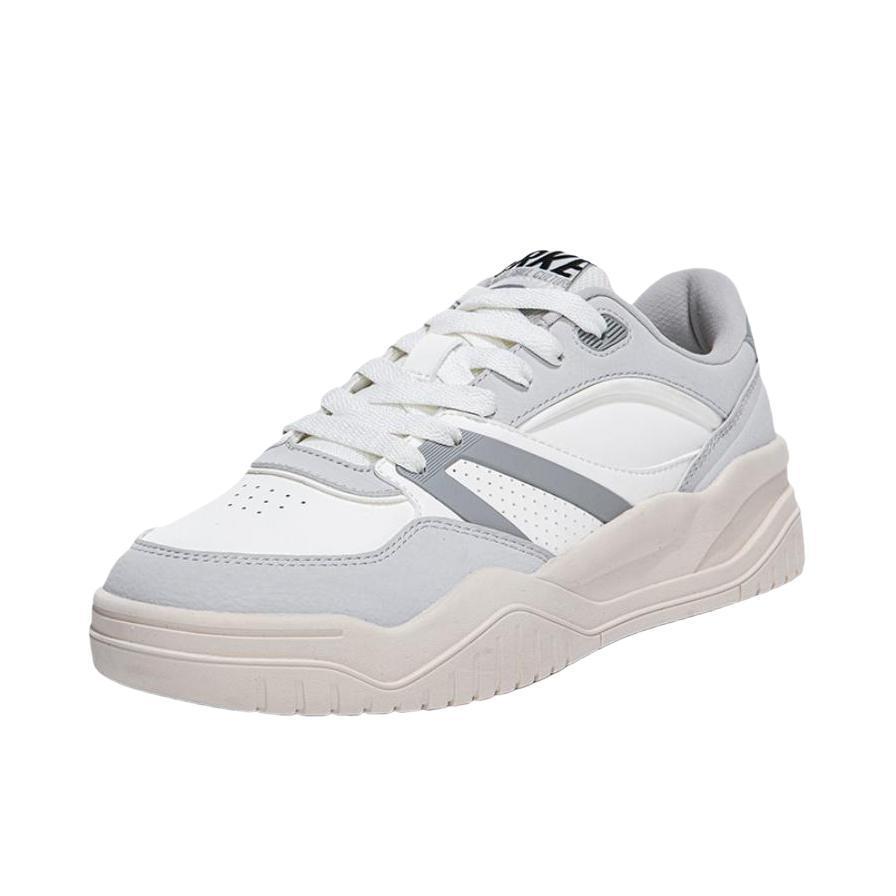 推荐商品：鸿星尔克 逆转2.0 板鞋 舒适百搭防滑耐磨复古 白色/灰色