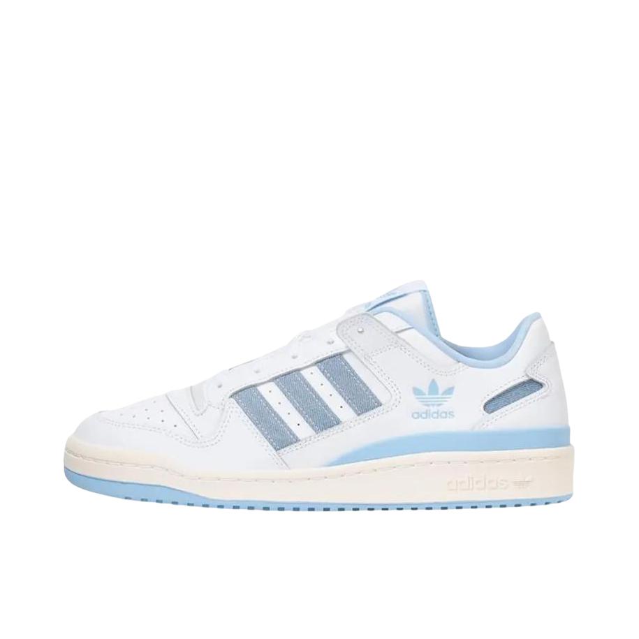 推荐商品：adidas Originals Forum 板鞋 轻便复古防滑时尚魔术贴篮球风薄底包裹性 蓝色/奶白色