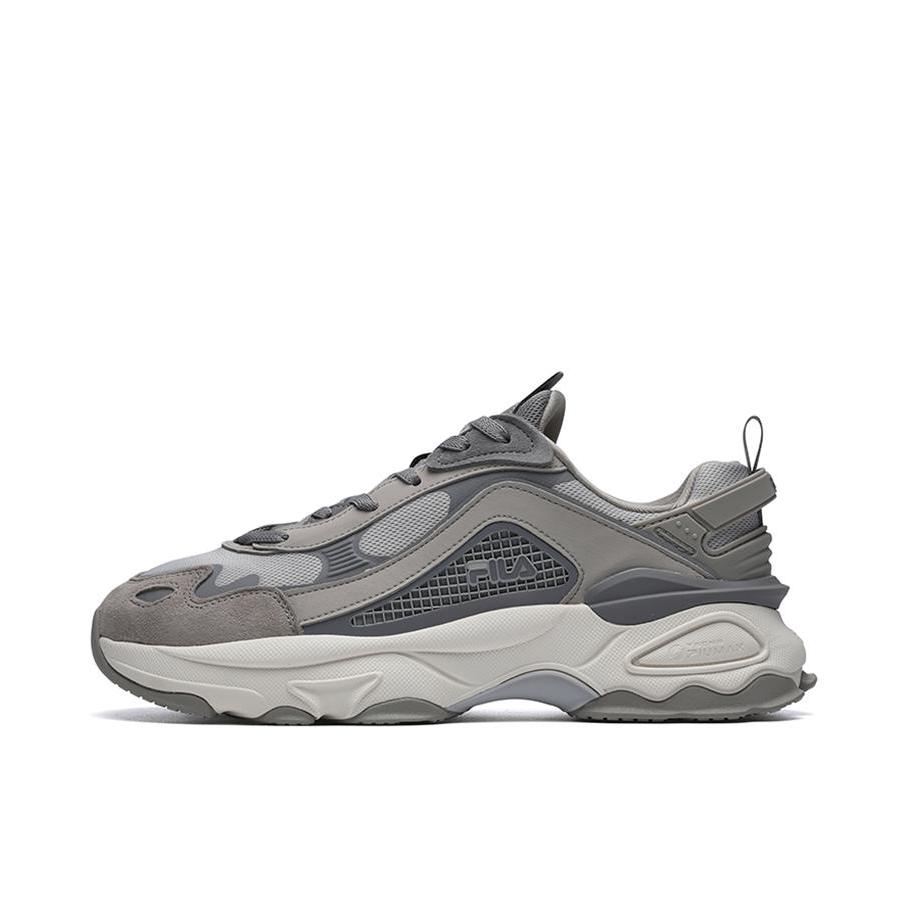推荐商品：FILA/斐乐 Volcano 潮流 复古 轻便透气 防滑耐磨 减震 运动休闲鞋 日岩灰/鸽子灰