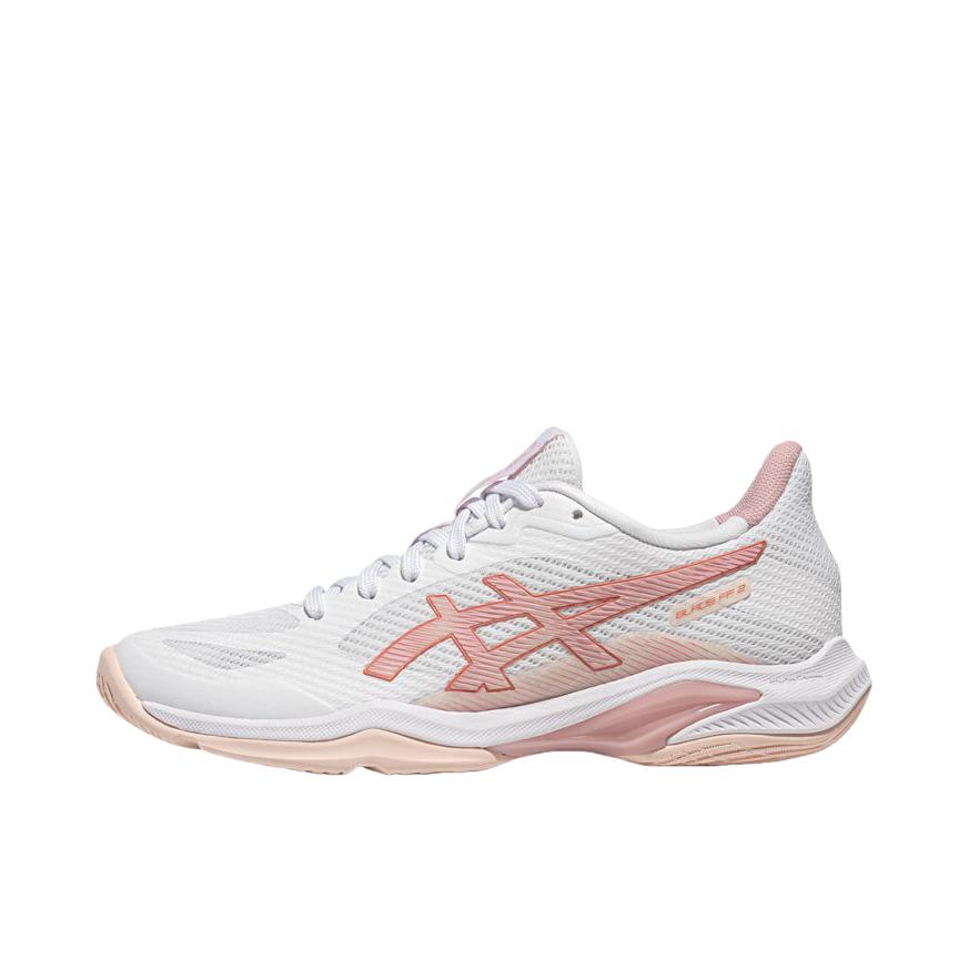 推荐商品：Asics/亚瑟士 BLADE FF 2 训练鞋 减震耐磨低帮圆头比赛防滑 白色/粉色