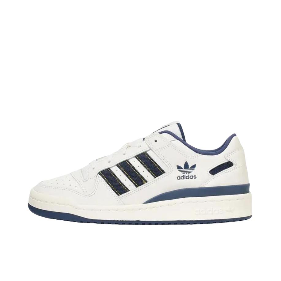 推荐商品：adidas Originals Forum 板鞋 轻便复古防滑时尚魔术贴篮球风薄底包裹性 象牙白