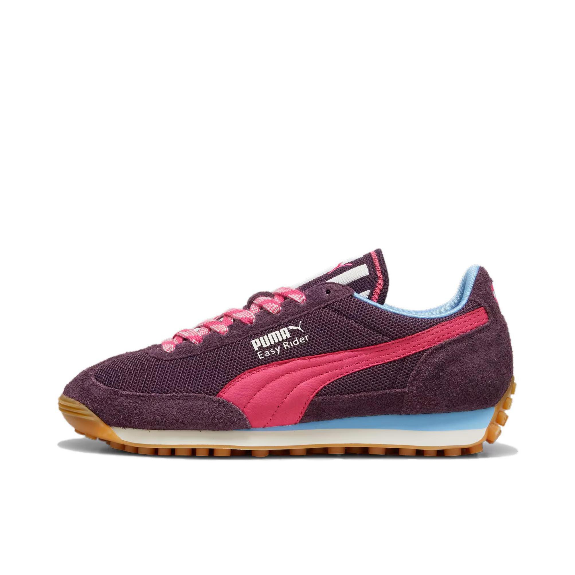推荐商品：Puma/彪马 Easy Rider 防滑耐磨 减震 复古 轻便舒适 T头鞋 德训鞋 运动休闲鞋 酒红色