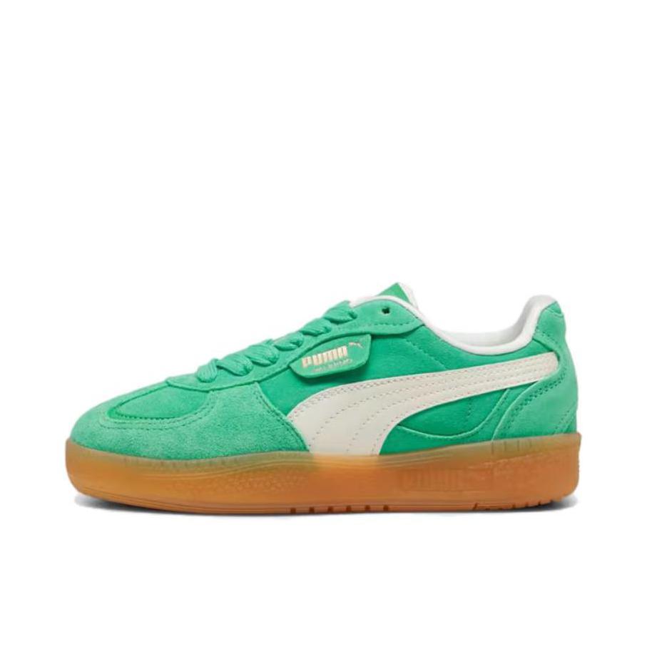 推荐商品：Puma/彪马 Palermo Moda Xtra Gum 运动休闲鞋 防滑轻便低帮圆头薄底 女款/翡翠霜/磨砂象牙/PUMA金色