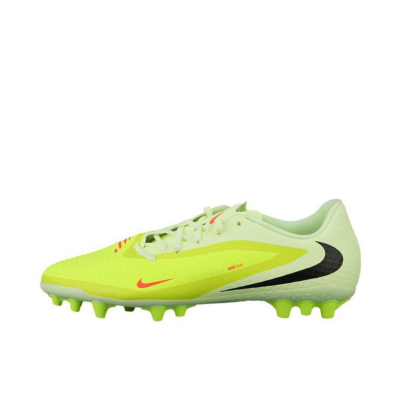 推荐商品：Nike Phantom 6 Academy AG 足球鞋 中端胶质短钉人造草地减震耐磨合成革包裹性比赛冬季防滑支撑 橙红色/亮石灰色/黑色