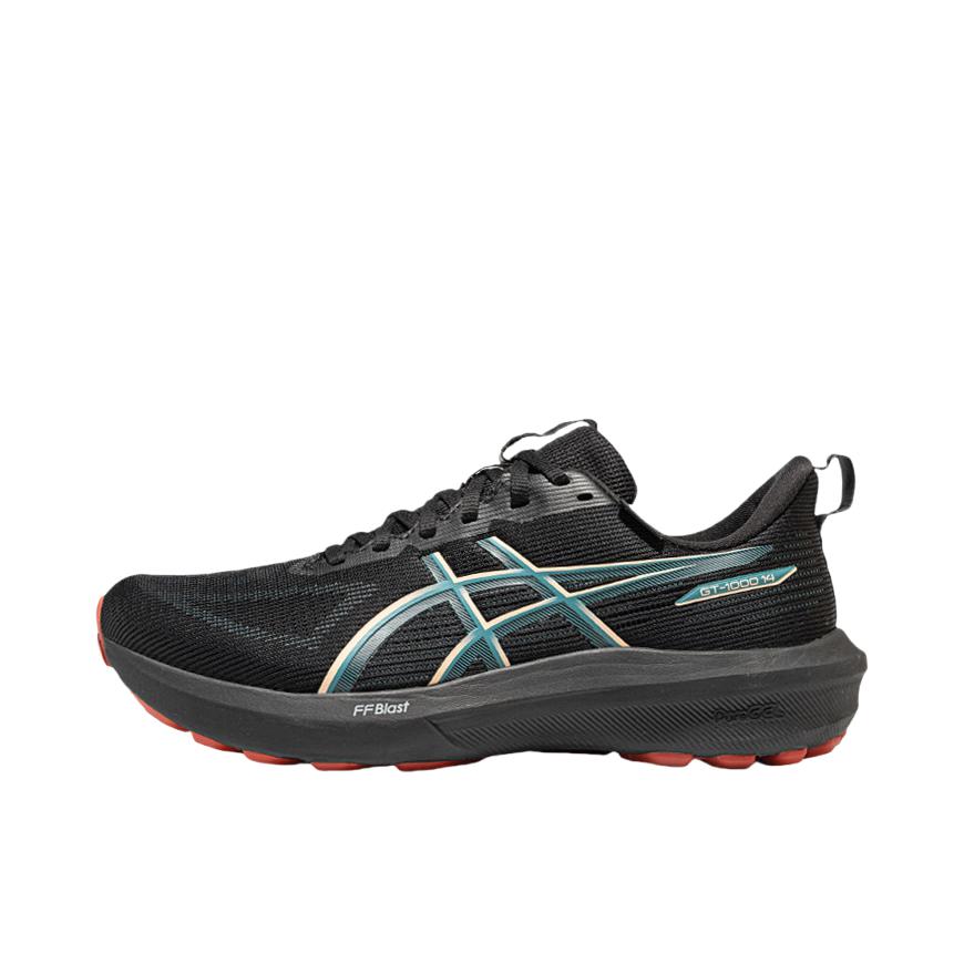 推荐商品：Asics/亚瑟士 GT-1000 14 跑鞋 稳定足弓支撑透气马拉松回弹网布缓震轻便防水圆头贴合 GTX/黑色