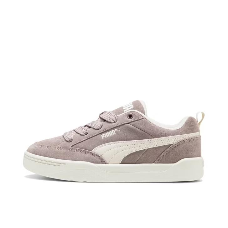 推荐商品：Puma/彪马 Park Lifestyle Raw 面包鞋 板鞋 复古透气支撑系带圆头贴合 砂岩棕/雪白色