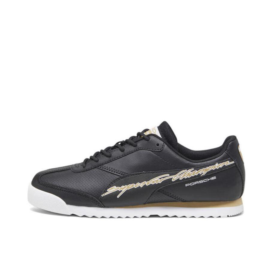 推荐商品：Puma/彪马 PL ROMA VIA 运动休闲鞋 保时捷设计赛车薄底复古 黑色/白色/驼色