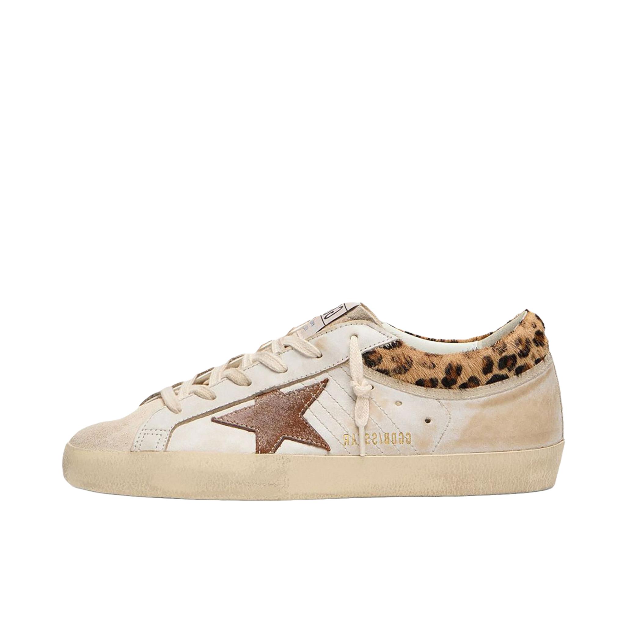 推荐商品：GOLDEN GOOSE Super-Star 板鞋 牛皮低帮圆头系带 女款/棕色