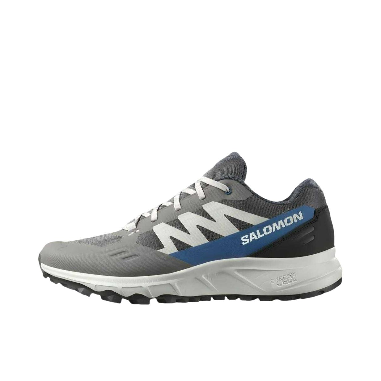 推荐商品：Salomon/萨洛蒙 Outpath 户外鞋 登山鞋 网布简约低帮厚底 灰色/蓝色