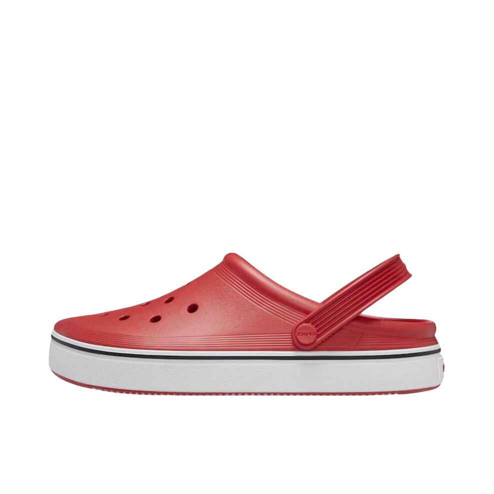 推荐商品：Crocs/卡骆驰 Off Court Clog 舒适透气 耐磨轻便 包头平底 运动 外穿 沙滩 洞洞鞋 凉鞋 红色