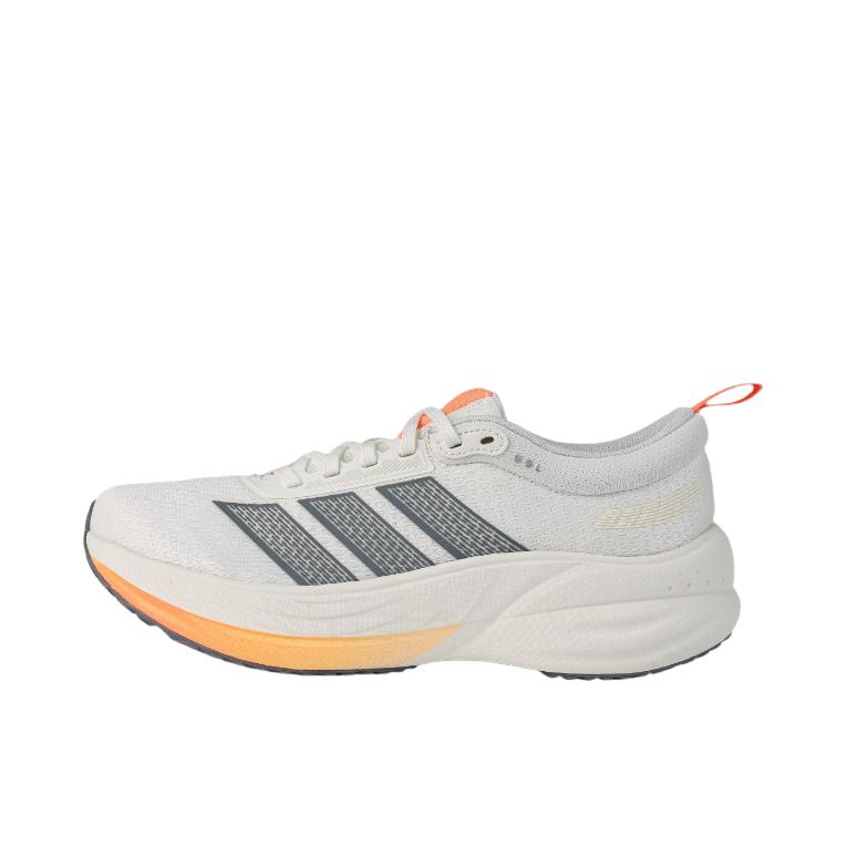 推荐商品：adidas CUSHION HALO 跑鞋 厚底缓震防滑回弹网布轻便秋冬 白色/亮橙黄/亮白色