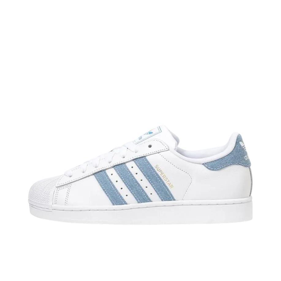 推荐商品：adidas Originals Superstar 2 板鞋 复古防滑耐磨贝壳头贴合圆头支撑 白色/浅蓝色
