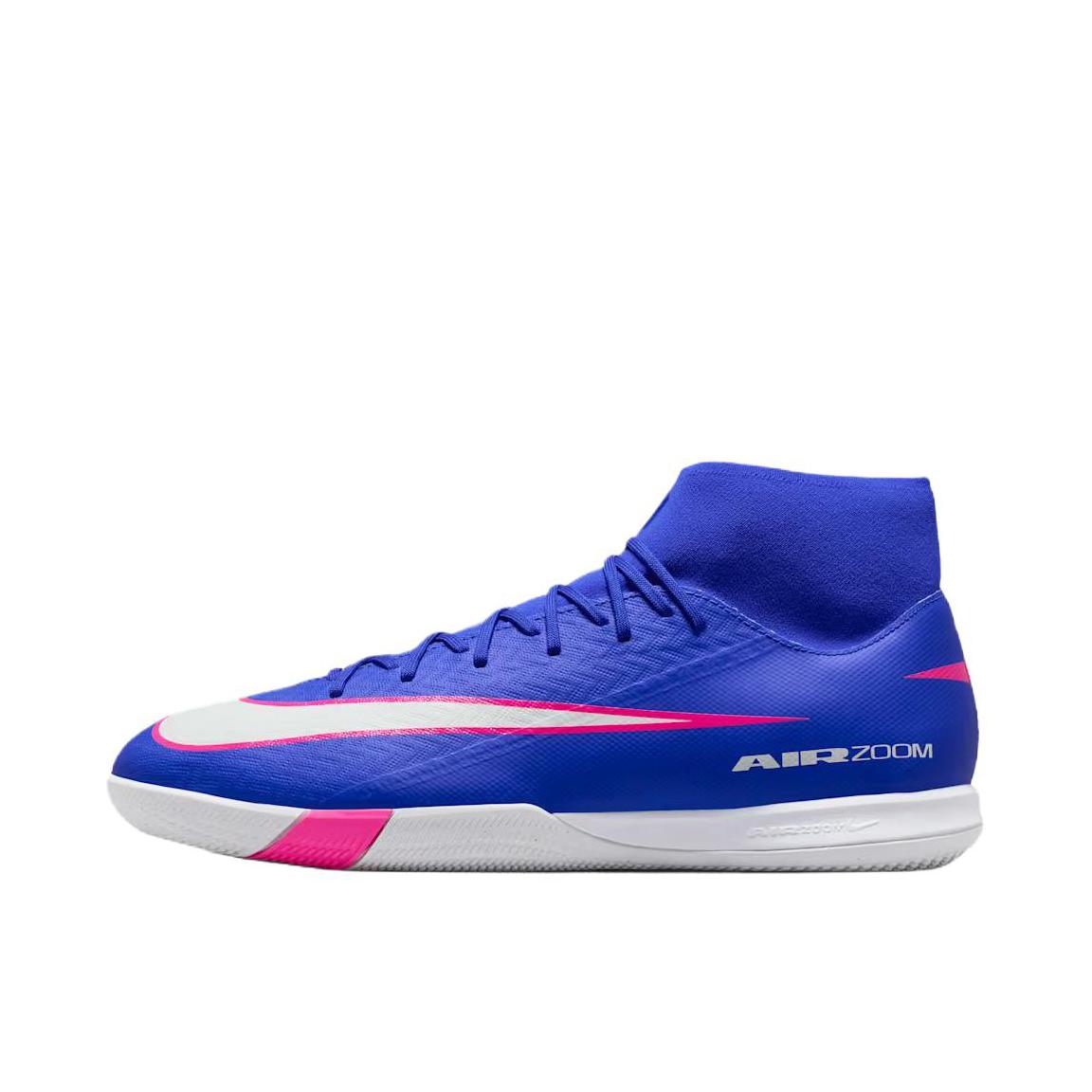 推荐商品：Nike Mercurial Superfly 10 Academy IC 中端 平底 室内 钉鞋 足球鞋 蓝色/白色