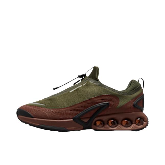 推荐商品：Nike Air Max Dn 运动休闲鞋 柔软防滑耐磨缓震回弹支撑网布透气低帮平跟贴合 军裤卡其色/动物群棕/黑色/金属银
