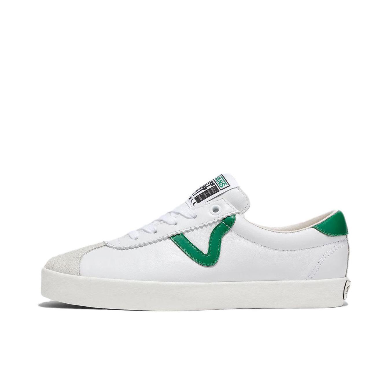 推荐商品：Vans/范斯 Epoch Sports 板鞋 翻毛皮复古简约减震防滑耐磨防水 白色/深绿色