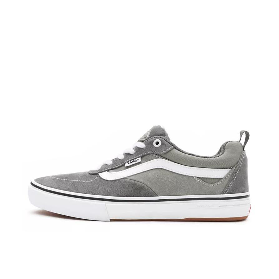 推荐商品：Vans/范斯 Kyle Walker Pro 板鞋 防滑耐磨潮流休闲透气轻便时尚贴合支撑 浅灰色/白色 