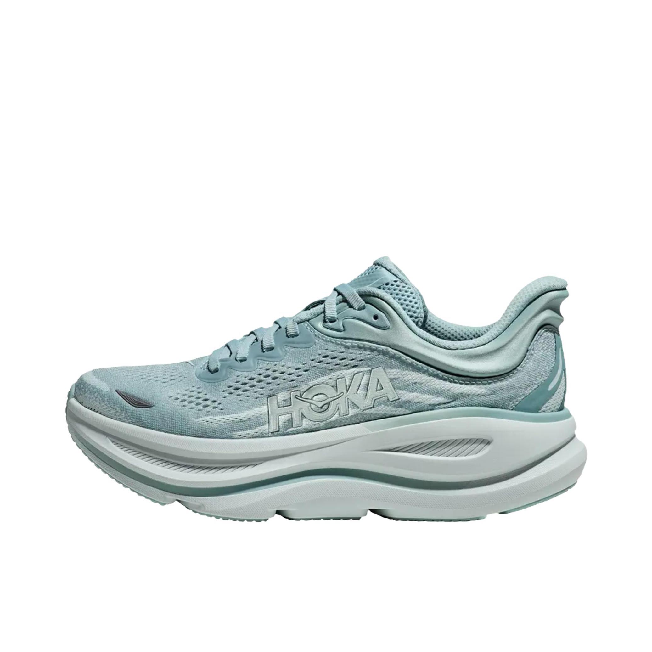 推荐商品：HOKA ONE ONE Bondi 9 越野跑鞋 防滑耐磨缓震透气低帮舒适百搭 女款/晶石蓝/灰蓝色