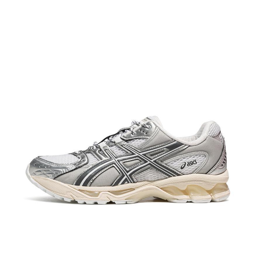 推荐商品：Asics/亚瑟士 GEL-Nimbus 10.1 跑鞋 1复古拼接防滑低帮休闲支撑贴合短跑 白色/银色