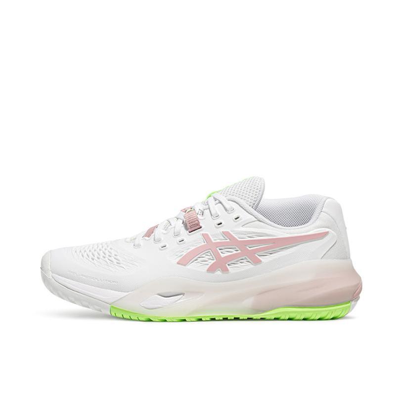 推荐商品：Asics/亚瑟士 Gel-Resolution X 防滑 耐磨 低帮 网球鞋 白色/浅绿色/粉色
