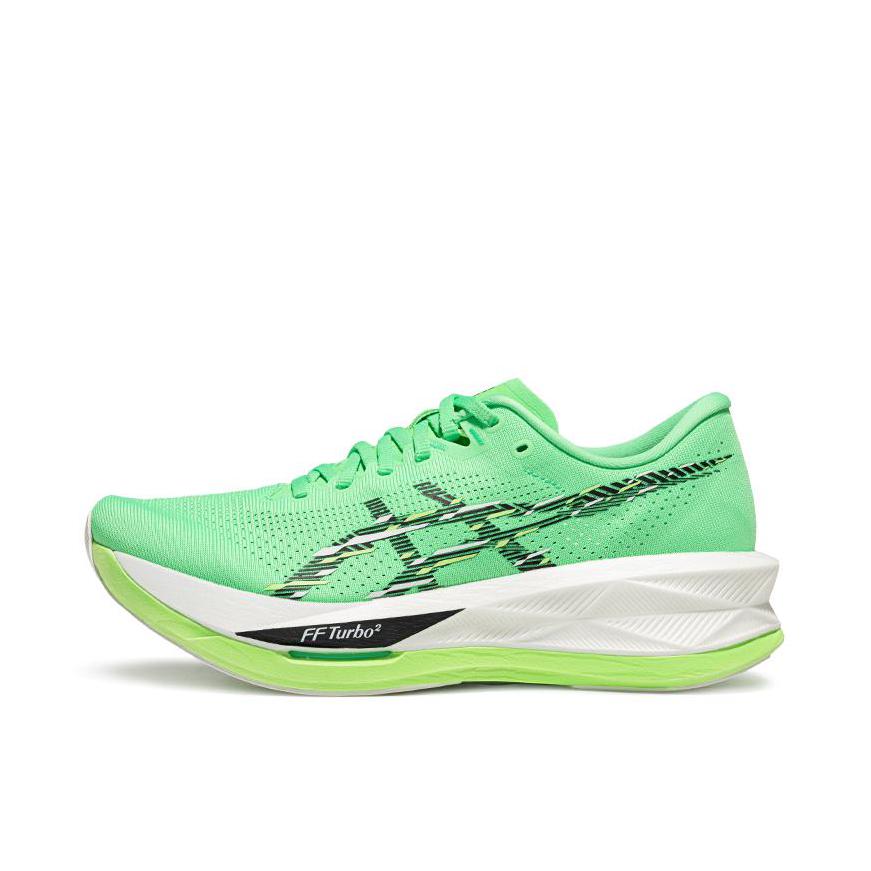 推荐商品：Asics/亚瑟士 Sonicblast 跑鞋 百搭橡胶圆头缓冲轻量回弹训练马拉松竞速 绿色/黑色