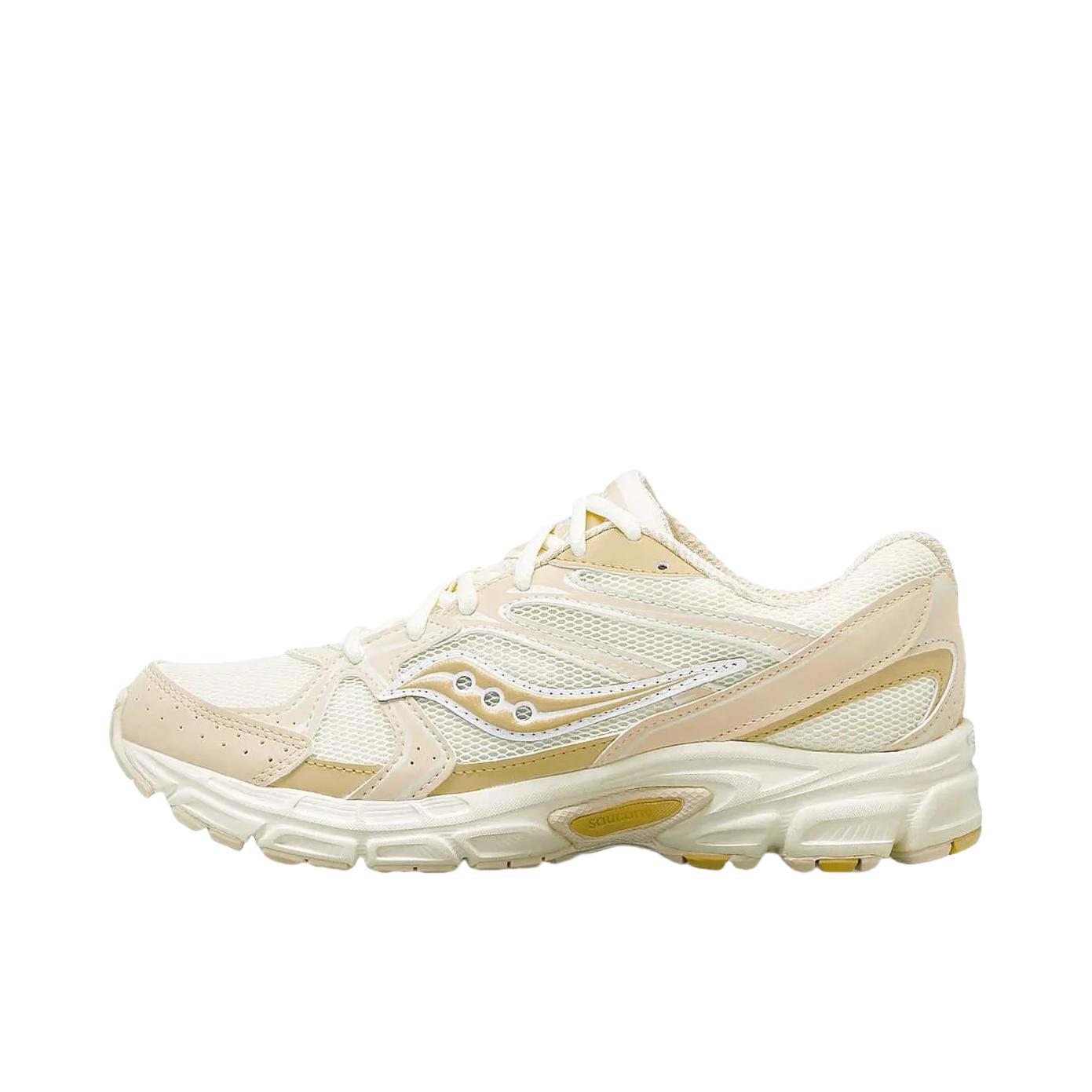 推荐商品：Saucony/索康尼 Ride Millennium 驭途 复古 系带 舒适缓震 防滑耐磨 网布 跑鞋 J. Crew联名/米色
