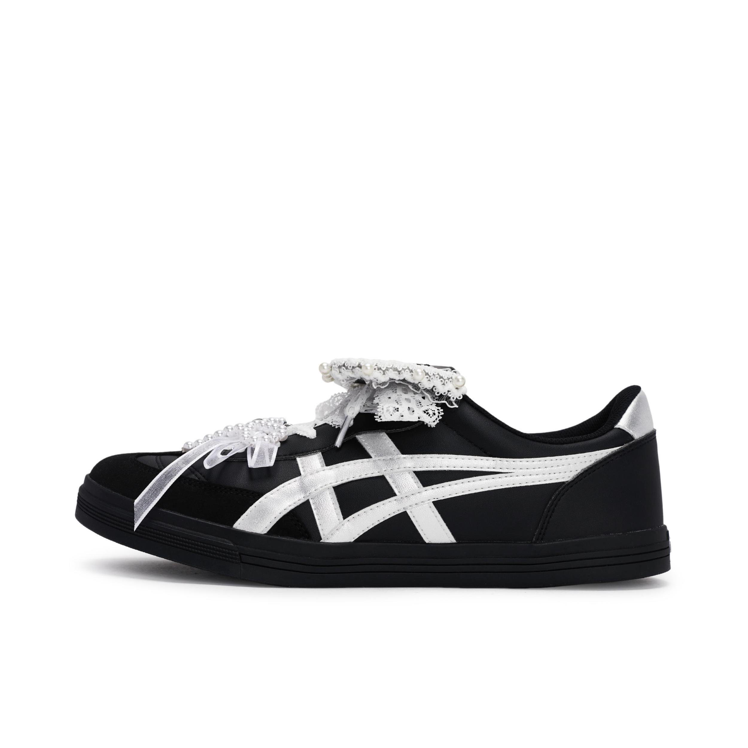 推荐商品：定制款 Asics/亚瑟士 Aaron 板鞋 蕾丝透气耐磨低帮 花漾时光