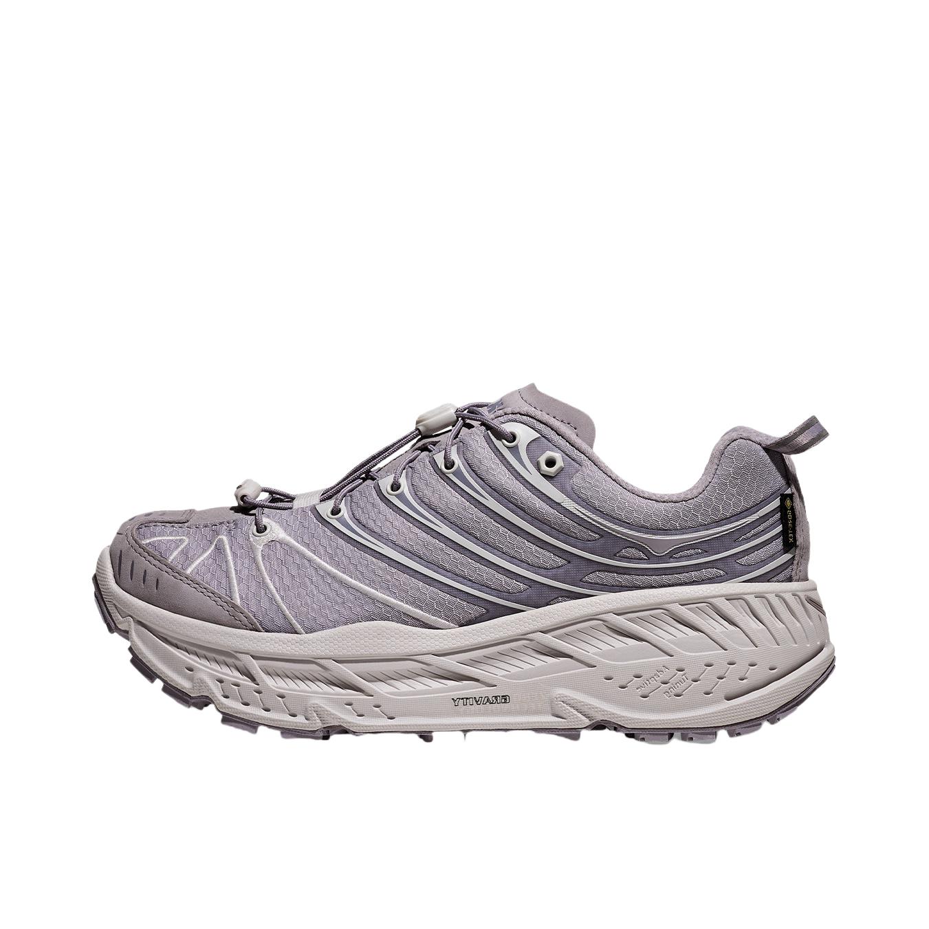 推荐商品：HOKA ONE ONE  Stinson Evo OG  舒适缓震  低帮 越野鞋 系带 防滑耐磨 百搭  跑鞋 薄雾灰/苍穹灰