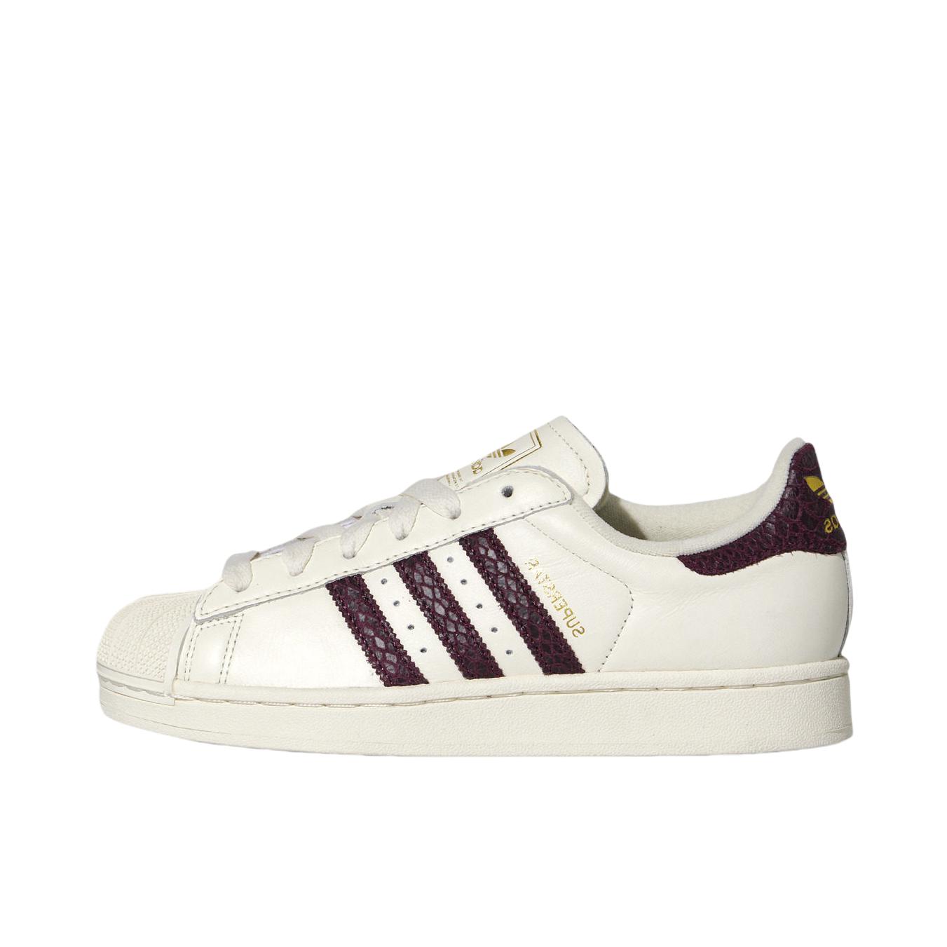 推荐商品：adidas Originals Superstar 2 板鞋 复古防滑耐磨贝壳头贴合圆头支撑 汉玉白/酱紫色