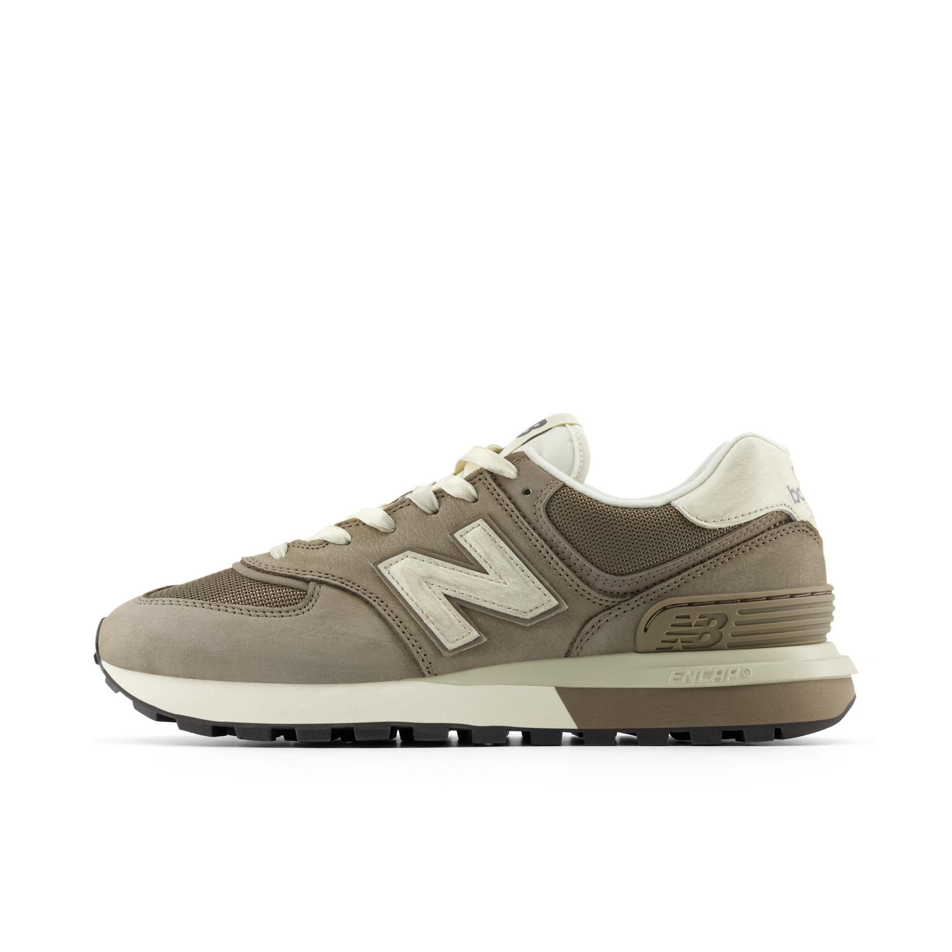 推荐商品：New Balance 574 运动休闲鞋 阿甘鞋 经典复古防滑耐磨缓震舒适透气时尚百搭轻便 低帮/棕色/白色