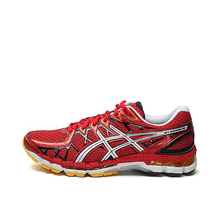 推荐商品：Asics/亚瑟士 GEL-Kayano 20 舒适减震 防滑耐磨 透气 复古 时尚潮流 轻便 网布 跑鞋 西瓜红