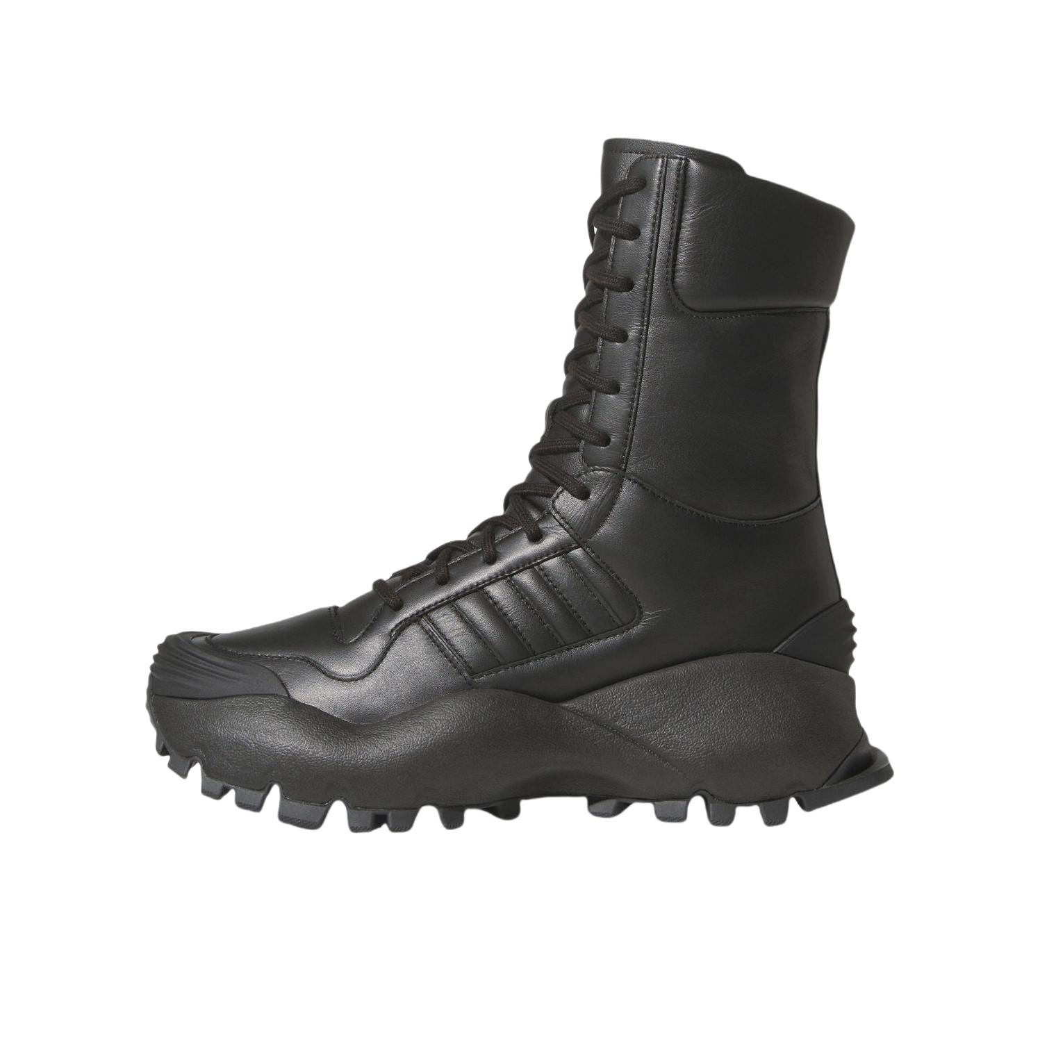 推荐商品：adidas Originals FORUM COMBAT 老爹鞋 圆头舒适厚底系带贴合 WILLY CHAVARRIA联名联名/高帮/黑色/碳黑色