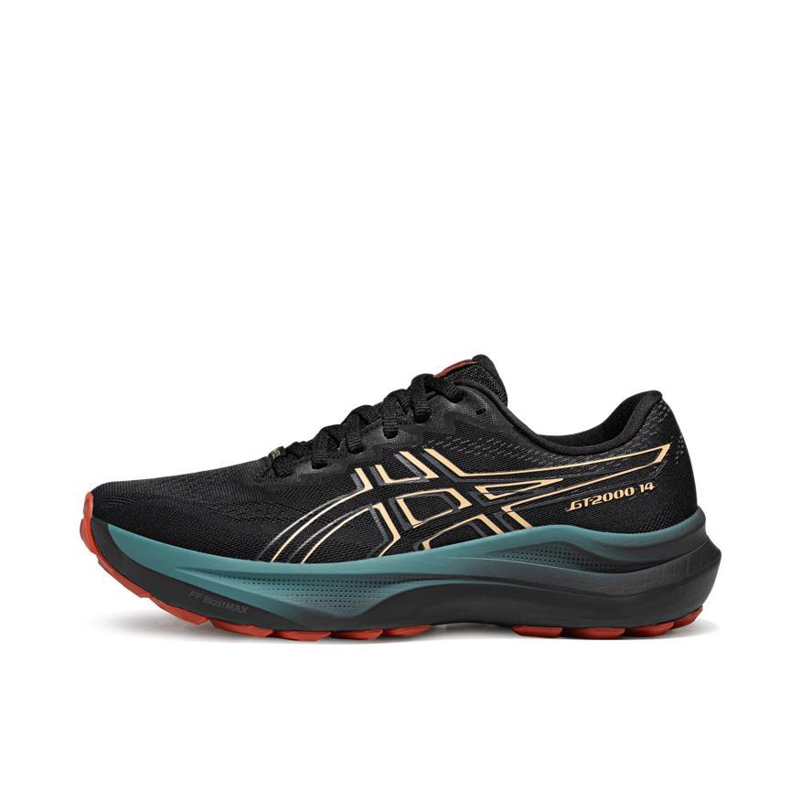 推荐商品：Asics/亚瑟士 GT-2000 14 跑鞋 舒适百搭支撑缓震回弹稳定支撑 黑色/灰色/蓝色